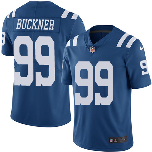 Indianapolis Colts #99 DeForest Buckner Royal Blue Men's Stitched Limited Rush Jersey Men's