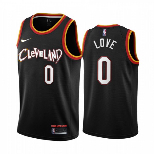 Cleveland Cavaliers #0 Kevin Love Black Swingman 2020-21 City Edition Jersey Mens