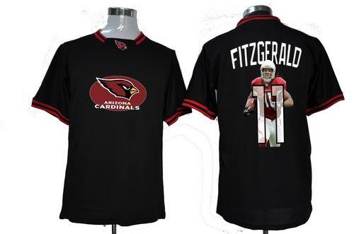 Cardinals #11 Larry Fitzgerald Black Men's Game All Star Fashion Jersey