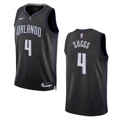 Orlando Orlando Magic #4 Jalen Suggs Unisex Black 2022-23 Swingman Jersey - City Edition Mens