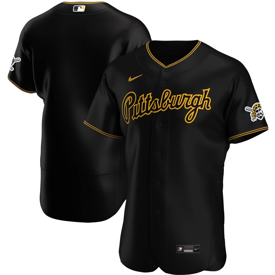 Pittsburgh Pirates Men's Black Alternate 2020 Authentic Team Jersey