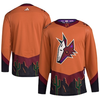 Arizona Coyotes Blank Men's Adidas Reverse Retro 2.0 Authentic Player Jersey - Orange