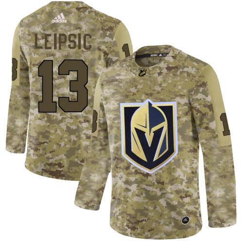 Adidas Golden Vegas Golden Knights #13 Brendan Leipsic Camo Authentic Stitched Jersey Men's