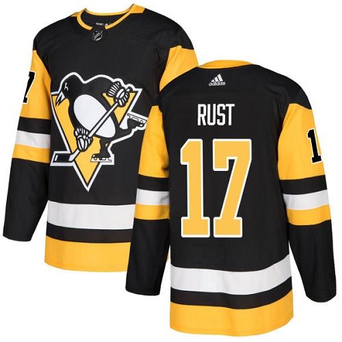 Adidas Pittsburgh Penguins #17 Bryan Rust Black Home Authentic Stitched Youth Jersey Youth