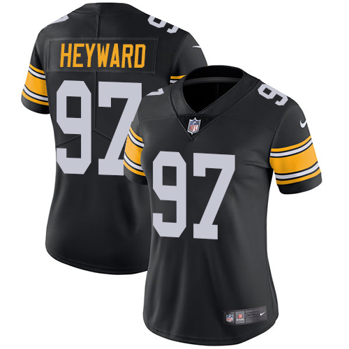 Pittsburgh Steelers #97 Cameron Heyward Black Alternate Women's Stitched Vapor Untouchable Limited Jersey Womens
