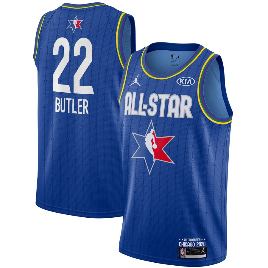 Men's Jimmy Butler Jordan Brand Blue 2020 All-Star Game Swingman Finished Jersey