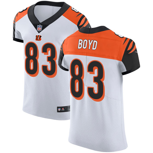 Bengals #83 Tyler Boyd White Men's Stitched Vapor Untouchable Elite Jersey