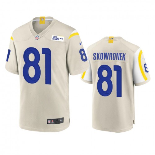 Los Angeles Los Angeles Rams #81 Ben Skowronek Men's Game Jersey - Bone Men's