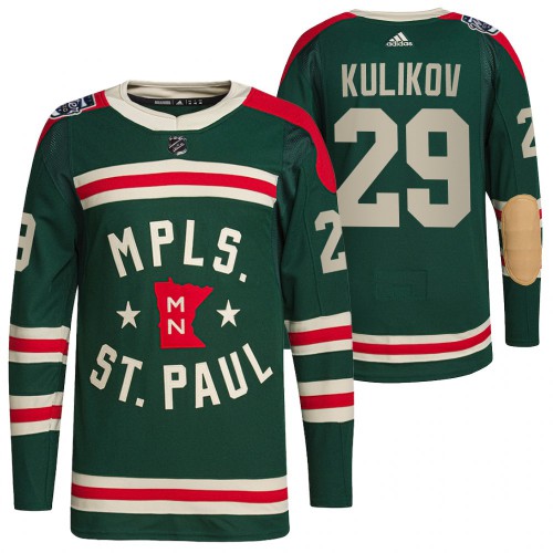 Minnesota Minnesota Wild #29 Dmitry Kulikov Men's Adidas 2022 Winter Classic Authentic Jersey Men's