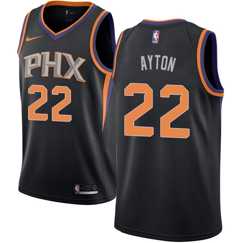 Phoenix Suns #22 Deandre Ayton Black Youth Swingman Statement Edition Jersey Youth