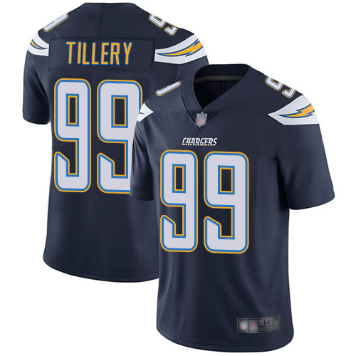 Los Angeles Chargers #99 Jerry Tillery Navy Blue Team Color Men's Stitched Vapor Untouchable Limited Jersey Men's