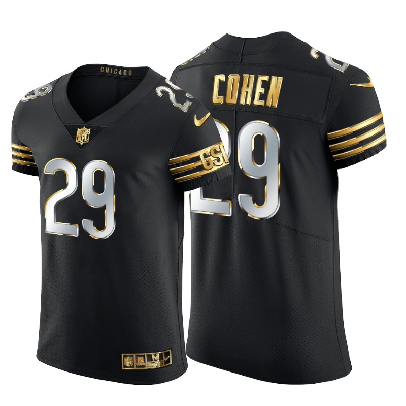 Chicago Bears #29 Tarik Cohen Men's Black Edition Vapor Untouchable Elite Jersey