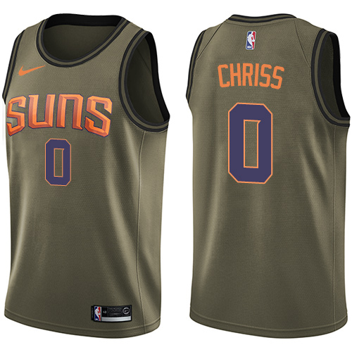 Phoenix Suns #0 Marquese Chriss Green Salute to Service Youth Swingman Jersey Youth