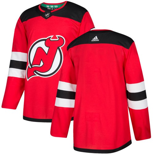 Adidas Devils Blank Red Authentic Stitched Jersey