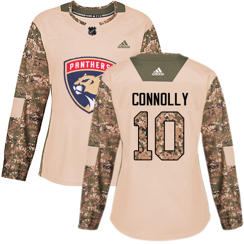Adidas Florida Panthers #10 Brett Connolly Camo Authentic 2017 Veterans Day Women's Stitched Jersey Womens