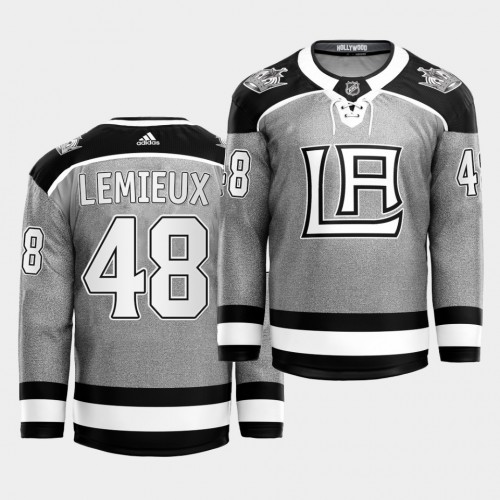 Adidas Los Angeles Kings #48 Brendan Lemieux 2021 City Concept Stitched Jersey - Black Men's