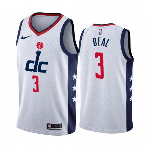 Washington Wizards #3 Bradley Beal Mens Unveil 2019-20 City Edition Swingman Jersey White Mens