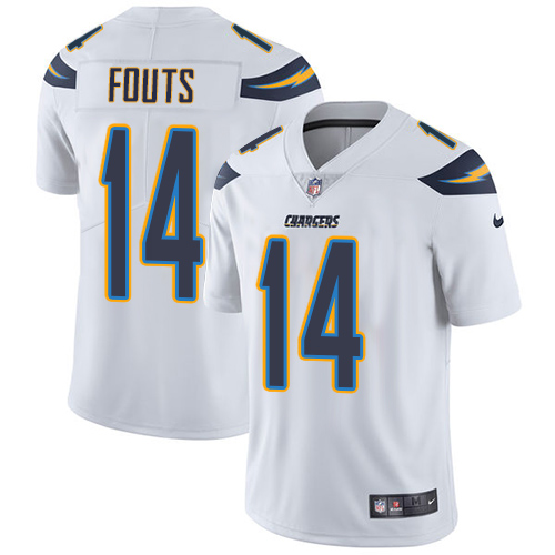 Los Angeles Chargers #14 Dan Fouts White Men's Stitched Vapor Untouchable Limited Jersey Men's