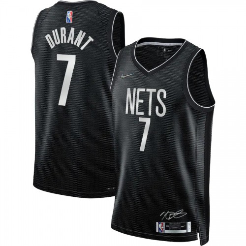 Brooklyn Nets #7 Kevin Durant Mens Black Select Series Rookie of the Year - Swingman Jersey Mens