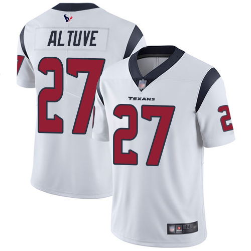Houston Texans #27 Jose Altuve White Men's Stitched Vapor Untouchable Limited Jersey Men's
