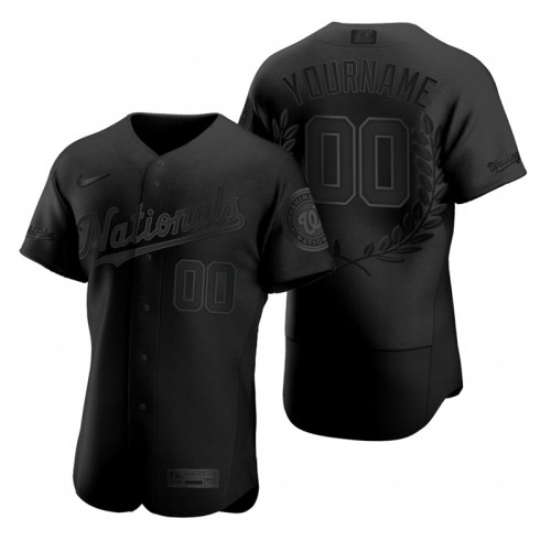 Washington Nationals Custom Men's Black MVP Limited Player Edition Jersey