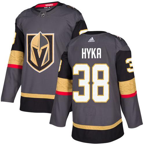 Adidas Golden Vegas Golden Knights #38 Tomas Hyka Grey Home Authentic Stitched Youth Jersey Youth