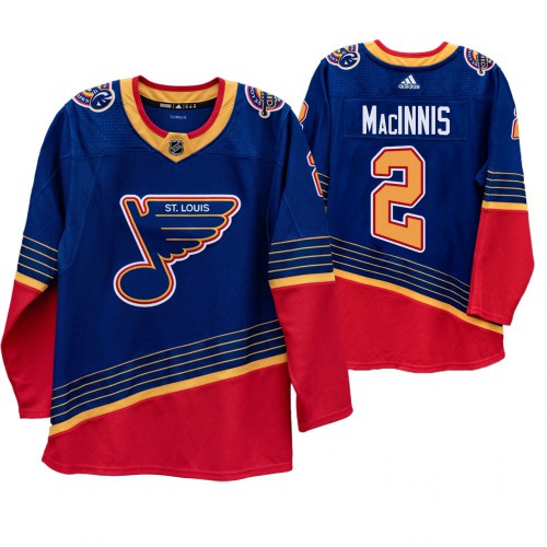 St. Louis St. Louis Blues #2 Al Macinnis 90s Vintage 2019-20 Authentic Royal Retired Jersey Men's