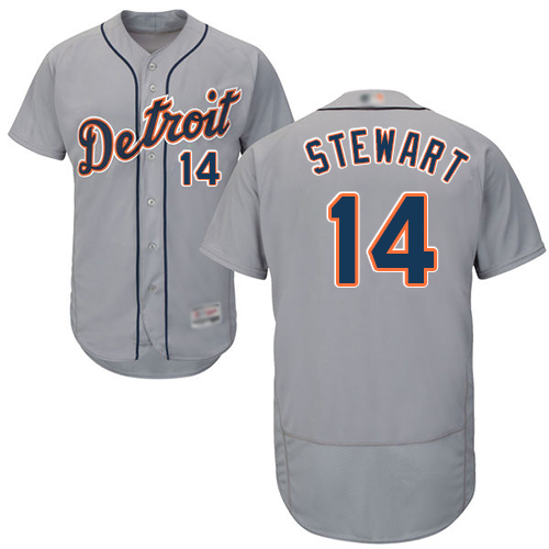 Detroit Tigers #14 Christin Stewart Grey Flexbase Authentic Collection Stitched Jersey Men's