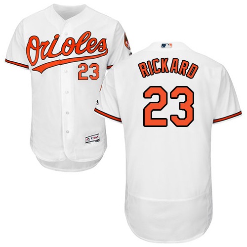 Baltimore Orioles #23 Joey Rickard White Flexbase Authentic Collection Stitched Jersey Men's