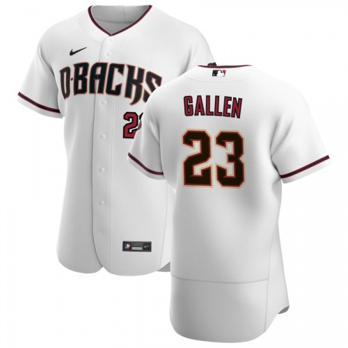 Arizona Arizona Diamondbacks #23 Zac Gallen Men's White Crimson Authentic Home Team Jersey Men's