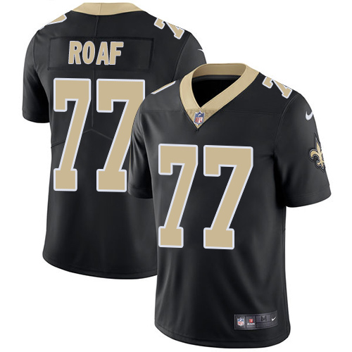 New Orleans Saints #77 Willie Roaf Black Team Color Men's Stitched Vapor Untouchable Limited Jersey Men's