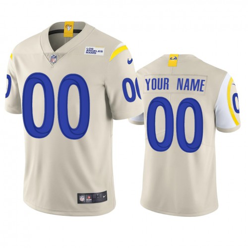 Los Angeles Rams Custom Men's Vapor Limited Jersey - Bone
