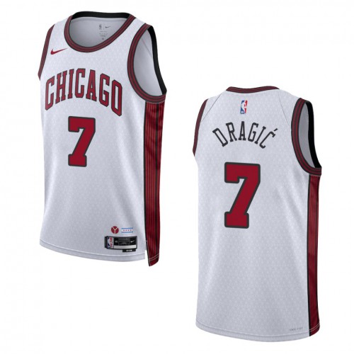 Chicago Chicago Bulls #7 Goran Dragic Unisex White 2022-23 Swingman Jersey - City Edition Mens