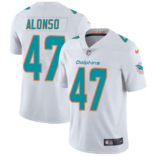 Miami Dolphins #47 Kiko Alonso White Youth Stitched Vapor Untouchable Limited Jersey Youth