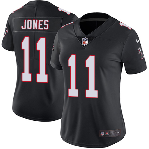 Atlanta Falcons #11 Julio Jones Black Alternate Women's Stitched Vapor Untouchable Limited Jersey Womens