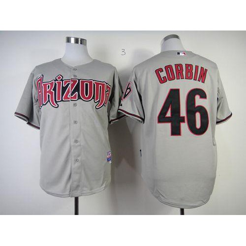 Arizona Diamondbacks #46 Patrick Corbin Grey Cool Base Stitched Jersey Men's