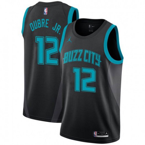 Charlotte Hornets #12 Kelly Oubre Jr. Womens Black Jordan Swingman City Edition 2018/19 Jersey Womens