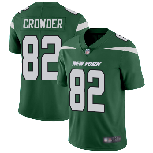 New York Jets #82 Jamison Crowder Green Team Color Men's Stitched Vapor Untouchable Limited Jersey Men's