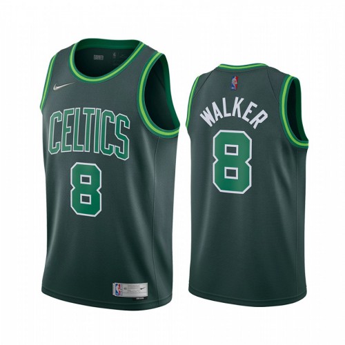 Boston Boston Celtics #8 Kemba Walker Green Swingman 2020-21 Earned Edition Jersey Mens