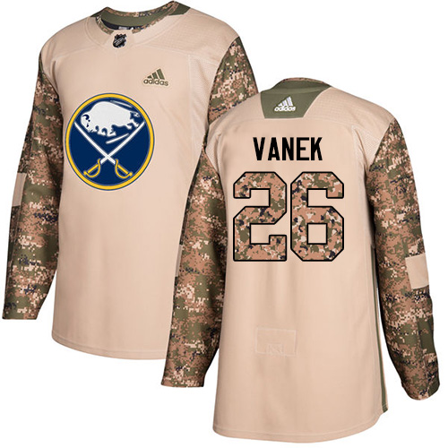 Adidas Buffalo Sabres #26 Thomas Vanek Camo Authentic 2017 Veterans Day Stitched Jersey Men's