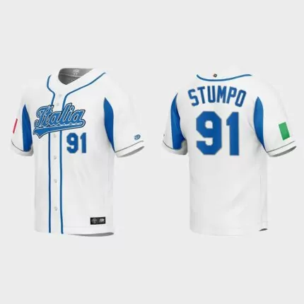 Mitchell Stumpo Italy Baseball 2023 World Baseball Classic Jersey – White