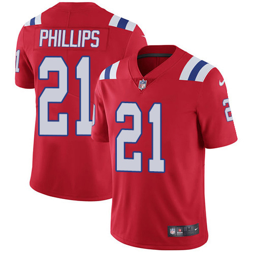New England Patriots #21 Adrian Phillips Red Alternate Men's Stitched Vapor Untouchable Limited Jersey Men's