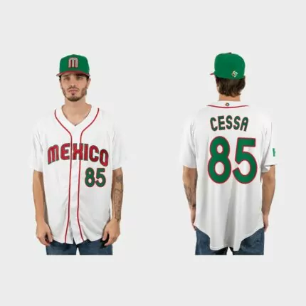 Luis Cessa Mexico Baseball 2023 World Baseball Classic Jersey – White