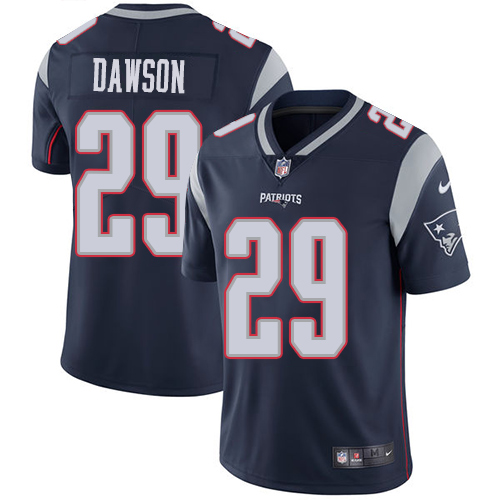 New England Patriots #29 Duke Dawson Navy Blue Team Color Men's Stitched Vapor Untouchable Limited Jersey Men's