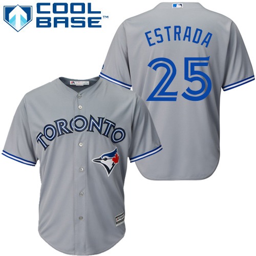 Toronto Blue Jays #25 Marco Estrada Grey Cool Base Stitched Youth Jersey Youth