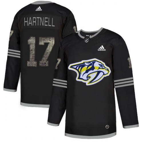 Adidas Nashville Predators #17 Scott Hartnell Black Authentic Classic Stitched Jersey Men's
