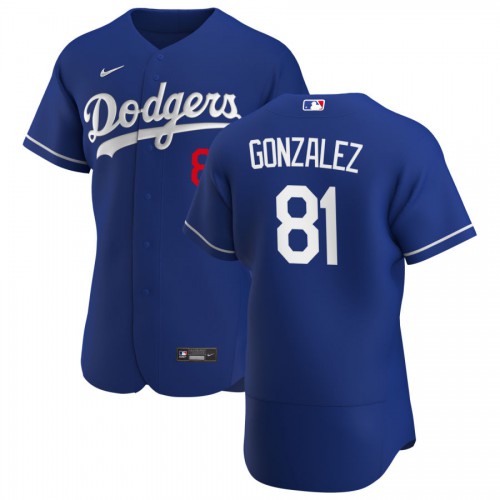 Los Angeles Los Angeles Dodgers #81 Victor Gonzalez Men's Royal Alternate 2020 Authentic Player Jersey Men's