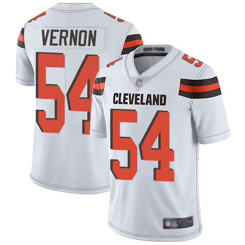 Cleveland Browns #54 Olivier Vernon White Youth Stitched Vapor Untouchable Limited Jersey Youth