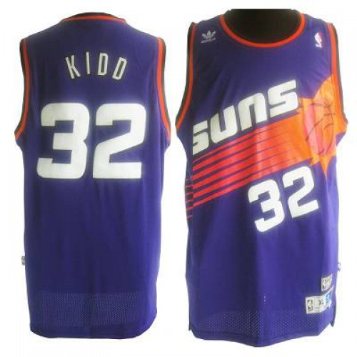 Phoenix Suns #32 Jason Kidd Purple Throwback Stitched Jersey Mens