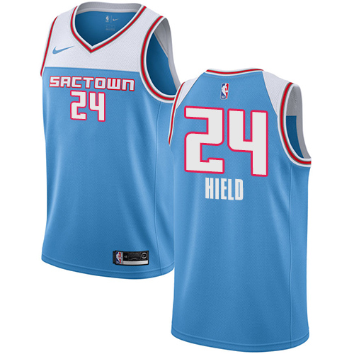 Sacramento Kings #24 Buddy Hield Blue Swingman City Edition 2018/19 Jersey Mens